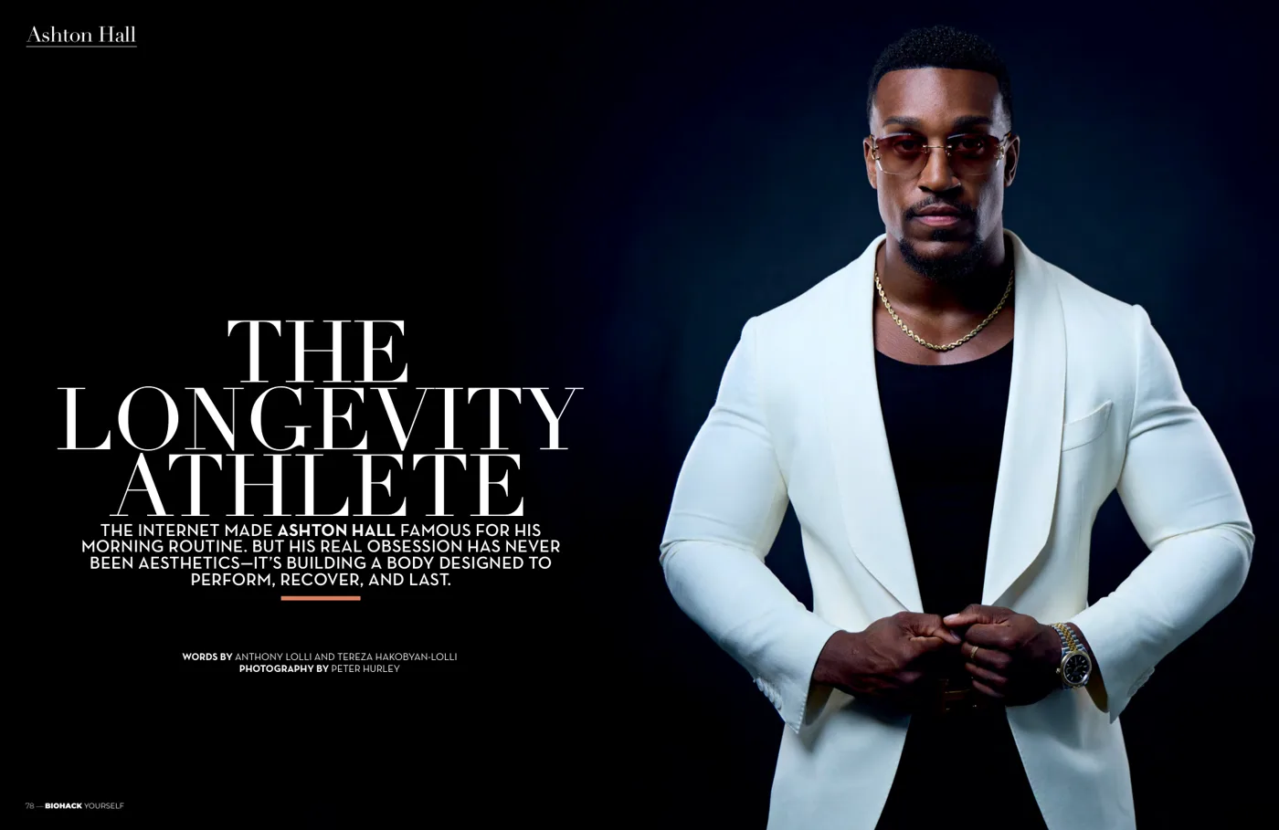The Ashton Hall feature spread inside the magazine